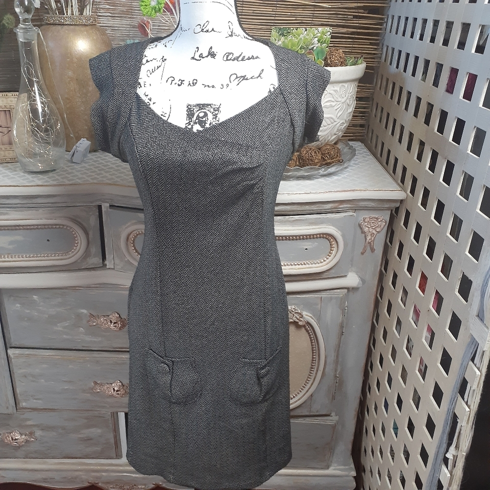 Tweed-like Autumn Dress